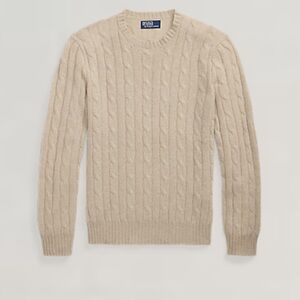 Polo Ralph Lauren cashmere men's Cable Knit Crewneck Sweater